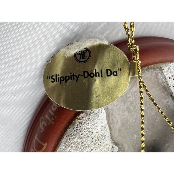 THE SIMPSONS Bradford Christmas Ornament Illuminated "Slippity Doh! Da" Homer - Picture 8 of 9